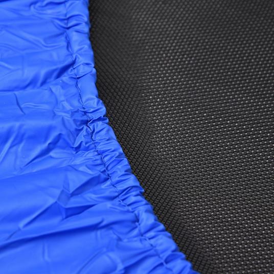 HOMCOM Trampolino Elastico per Jumping Fitness e Allenamento a Casa con Molle e Struttura in Acciaio - Nero/Blu - 4