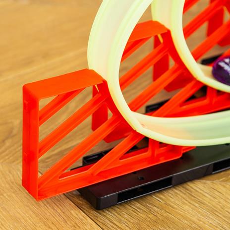 HOMCOM Pista per Macchinine con Effetti Luminosi e Automobilina, per Bambini da 3-6 Anni, 86x67x21cm - Multicolore - 6