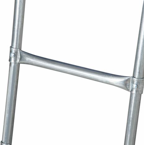 HOMCOM Trampolino Elastico per Adulti con Rete di Sicurezza e Scala, Uso Interno ed Esterno, 223x223x230cm, Blu - 6