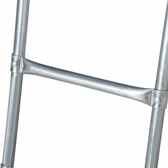 HOMCOM Trampolino Elastico per Adulti con Rete di Sicurezza e Scala, Uso Interno ed Esterno, 223x223x230cm, Blu - 6