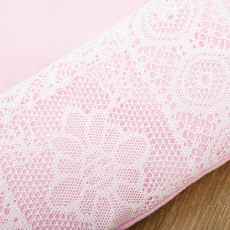 Outsunny Seggiolino Altalena per Bambini in Tessuto e Legno con Cuscino, 40x40x180cm, Rosa - 4