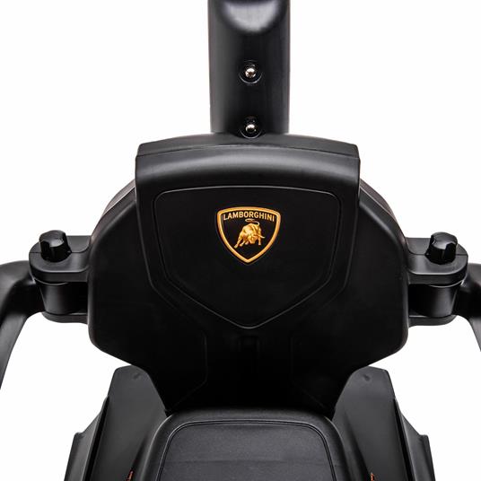 AIYAPLAY Macchina per Bambini 2 in 1 Marchio Lamborghini, Macchinina a Spinta con Maniglione e Barriera di Sicurezza, Volante e Clacson, Verde - 6