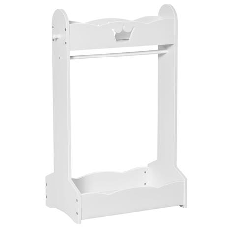 Appendiabiti in Legno per Bambini e Neonati 30 cm Confezione da 10 Colore Bianco con Gancio Girevole a 360° 30 cm Cocomaya 