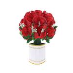 Biglietto Auguri Flobouquet Origamo Rose Rosse