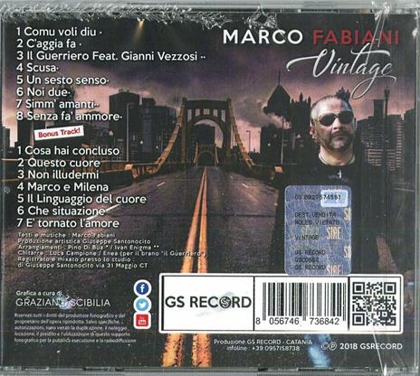Vintage - CD Audio di Marco Fabiani - 2