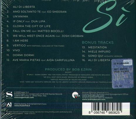 Sì (Deluxe Edition) - CD Audio di Andrea Bocelli - 2