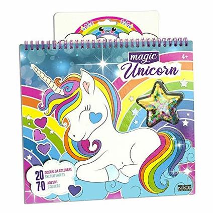 Girabrilla book magic unicorno. Nice (2590)