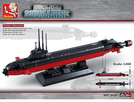 Sluban M38-B0391 - Marina - Sottomarino Nucleare 193 Pz