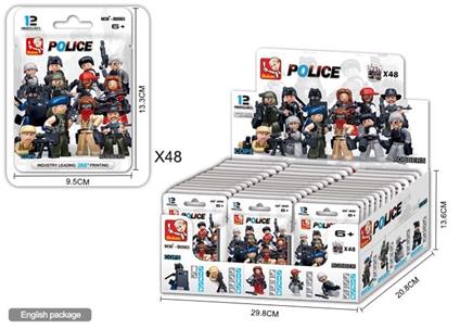 Minifigures Polizia e Ladri. Sluban (M38-B0583)