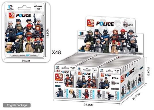 Minifigures Polizia e Ladri. Sluban (M38-B0583)