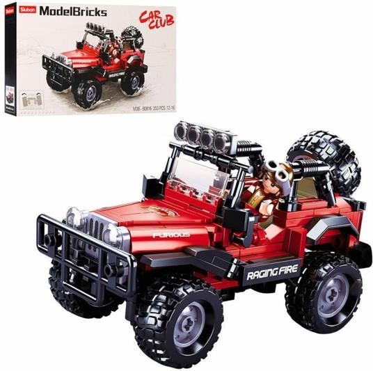 Sluban Model Bricks Jeep 253 Pz