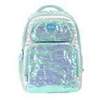 Zaino Scuola Girabrilla Piumino Azzurro E Argento  19016 19018