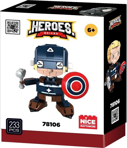 Costruzioni Heroes Bricks Blue Soldier  78106