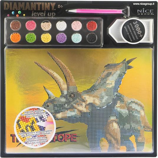 Diamantiny Level Up Dinosauri, Mosaico con Diamanti - 2