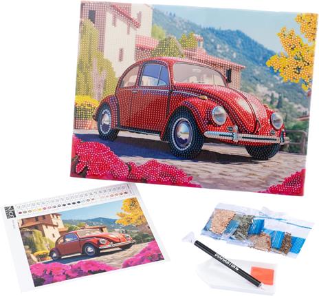 Diamantiny Quadro Retro Red Car - 4