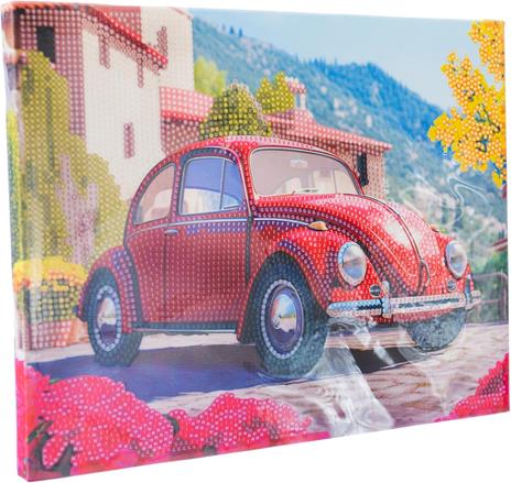 Diamantiny Quadro Retro Red Car - 5