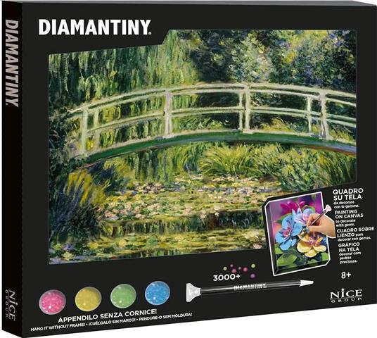 Diamantiny Quadro Ninfee Bianche