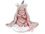 Bambolotto,Eva Collection, con vestito rosa e copertina unicorno,Hungary Toy,eta 3+