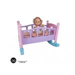 Bambola-Birby dormi con me,bambola con culla,colore bambola casuale-Hungary Toys-Eta 3+