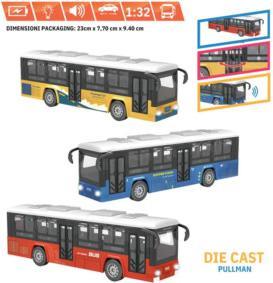 DIE CAST PULLMAN con Luce e Suono Colore Casuale - Cadabra - Eta 3+
