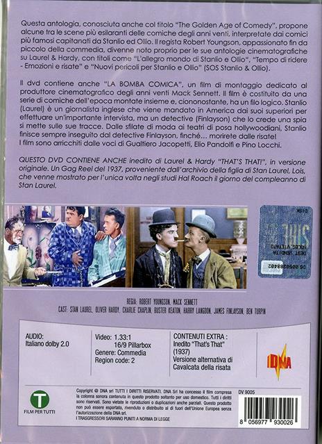 Stanlio & Olio. La cavalcata della risata - La bomba comica (DVD) di Robert Youngson,Mack Sennet - DVD - 2