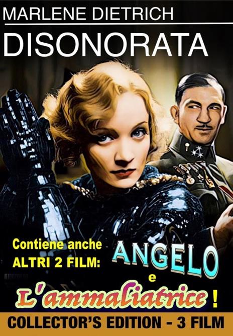 Disonorata - Angelo - L'ammaliatrice (DVD) di Josef von Sternberg,Ernst Lubitsch,René Clair - DVD