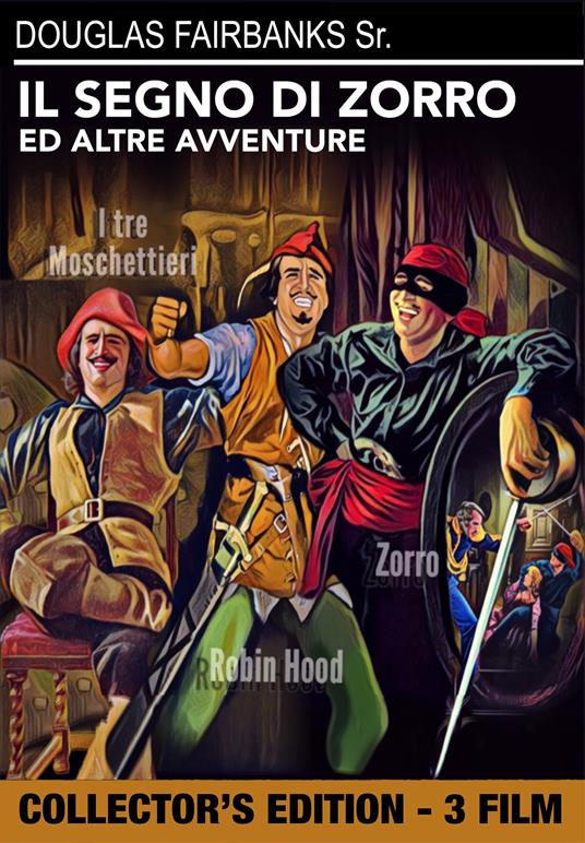 Il segno di Zorro - I tre moschettieri - Robin Hood (DVD) di Fred Niblo,Allan Dwan - DVD