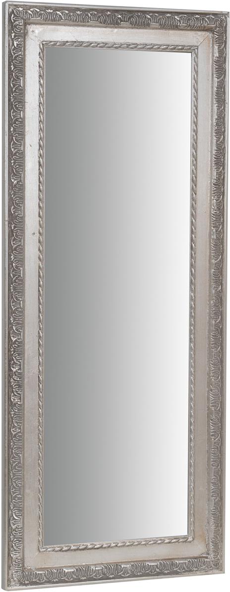 Specchio Specchiera da parete e appendere verticale/orizzontale L35xPR4xH82  cm finitura foglia argento anticato. - Biscottini - Idee regalo