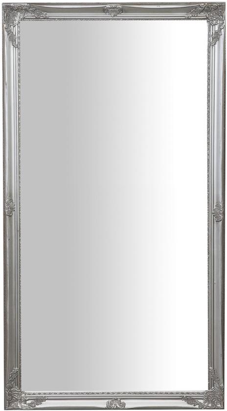 Specchio Specchiera da Parete e Appendere verticale/orizzontale L72xPR3xH132 cm finitura argento anticato. - 2