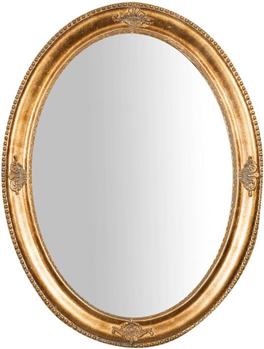 Specchio Ingresso Cornice Barocco 40x25 cm Made in Italy