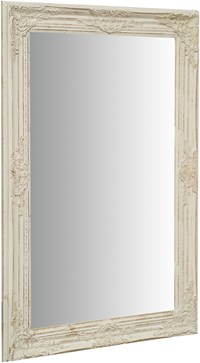 Specchio shabby 90x60x4 cm Made in Italy Specchio vintage da parete  Specchiera bagno color argento anticato