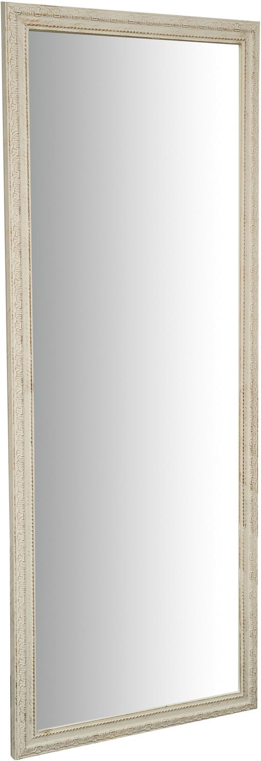Specchio Specchiera da parete e appendere verticale/orizzontale  L72xPR4xH180 cm finitura bianco anticato - Biscottini - Idee regalo