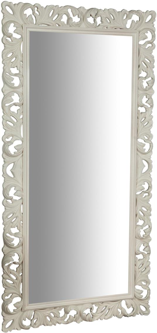 Specchio grande da parete e da terra 205x106 cm Specchio barocco bianco  Specchio da parete grande - Biscottini - Idee regalo