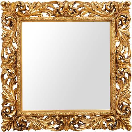 Specchio grande da terra e parete 112x112x8 cm Specchio da parete grande  stile barocco - Biscottini - Idee regalo