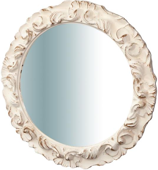 Specchio da parete rotondo 40x40 cm Specchio vintage da parete per la casa Specchio  rotondo bagno e camera - Biscottini - Idee regalo