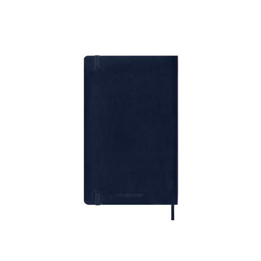 Agenda giornaliera 12 mesi, 2025 Moleskine, Large, Copertina morbida, Blu zaffiro - 13 x 21 cm - 6