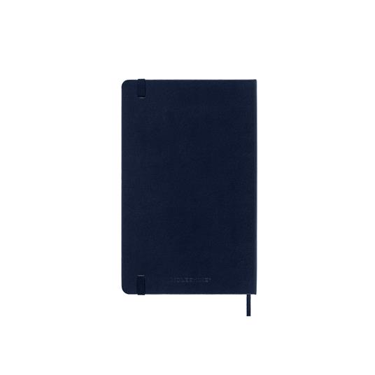 Agenda settimanale con spazio per note 12 mesi, 2025 Moleskine, Large, Copertina rigida, Blu zaffiro - 13 x 21 cm - 6