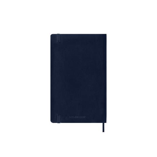 Agenda settimanale con spazio per note 12 mesi, 2025 Moleskine, Large, Copertina morbida, Blu zaffiro - 13 x 21 cm - 6