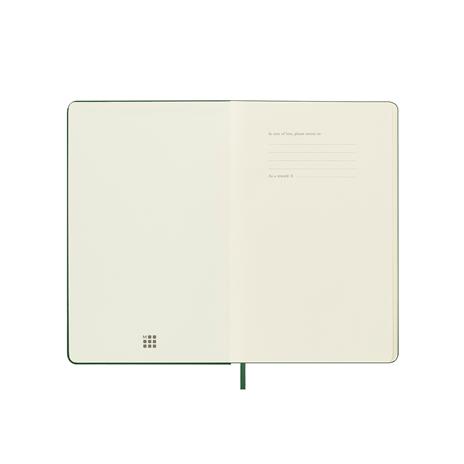 Agenda settimanale con spazio per note 12 mesi, 2025 Moleskine, Large, Copertina rigida, Verde mirto - 13 x 21 cm - 2