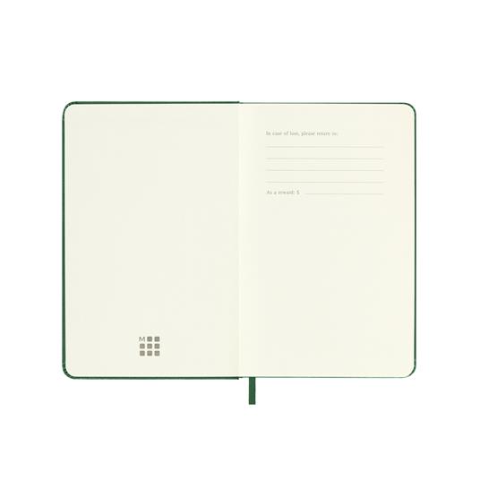 Agenda settimanale con spazio per note 12 mesi, 2025 Moleskine, Pocket, Copertina rigida, Verde mirto - 9 x 14 cm - 2