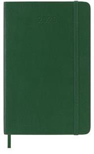 Agenda settimanale con spazio per note 12 mesi, 2025 Moleskine, Pocket, Copertina morbida, Verde mirto - 9 x 14 cm