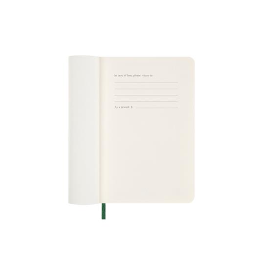 Agenda settimanale con spazio per note 12 mesi, 2025 Moleskine, Pocket, Copertina morbida, Verde mirto - 9 x 14 cm - 2