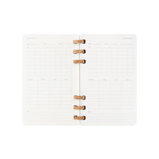 Agenda 12 mesi, 2025 Moleskine, Spirale, L, Nero, copertina morbida - 15 x 21 cm - 7