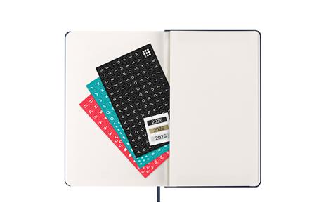 Agenda giornaliera Moleskine 2026, 12 mesi, Large, Copertina rigida, Blu zaffiro - Large 13x21 - 5