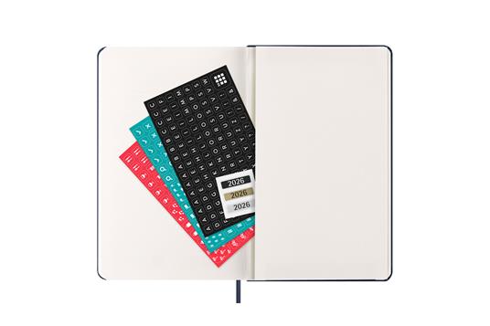 Agenda giornaliera Moleskine 2026, 12 mesi, Large, Copertina rigida, Blu zaffiro - Large 13x21 - 5