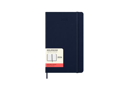 Agenda giornaliera Moleskine 2026, 12 mesi, Large, Copertina rigida, Blu zaffiro - Large 13x21 - 7
