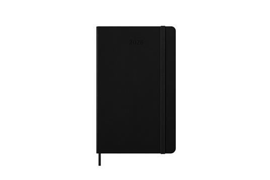 Agenda giornaliera Moleskine 2026, 12 mesi, Large, Copertina rigida, Nero - Large 13x21