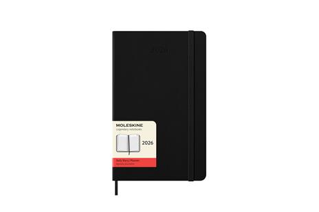 Agenda giornaliera Moleskine 2026, 12 mesi, Large, Copertina rigida, Nero - Large 13x21 - 7