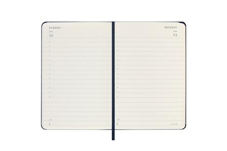 Agenda giornaliera Moleskine 2026, 12 mesi, Pocket, Copertina rigida, Blu zaffiro - Pocket 9x14 - 3