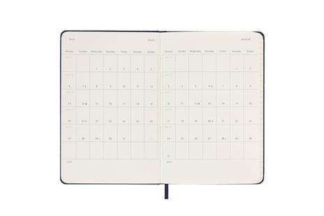 Agenda giornaliera Moleskine 2026, 12 mesi, Pocket, Copertina rigida, Blu zaffiro - Pocket 9x14 - 4